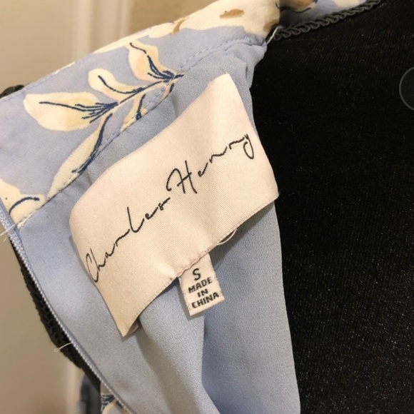 Nordstrom Floral Maxi Dress Baby Blue - Picture 4 of 4